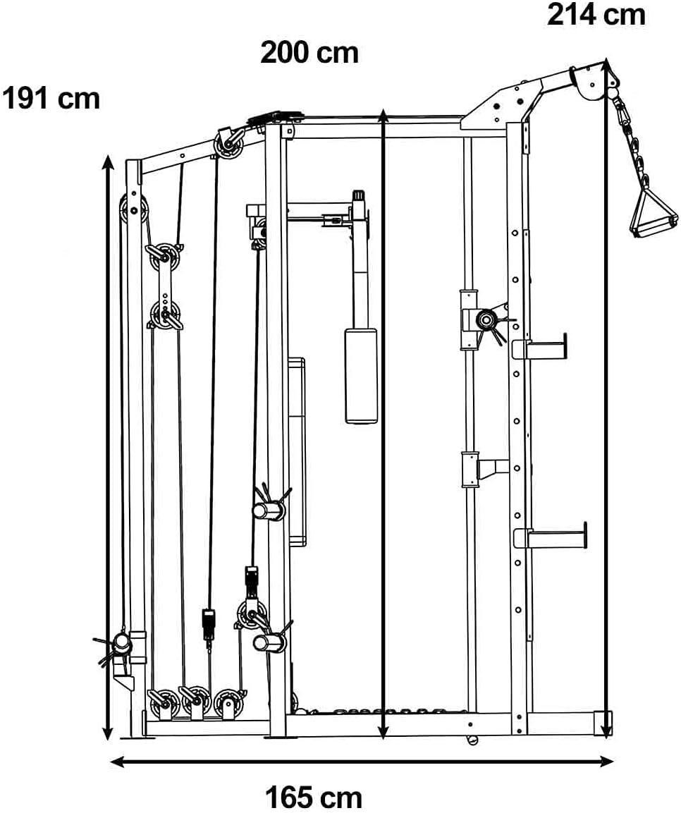 Cage Smith SM-4008 - Poids Maximum utilisateur 136kg - 2 Versions Noir