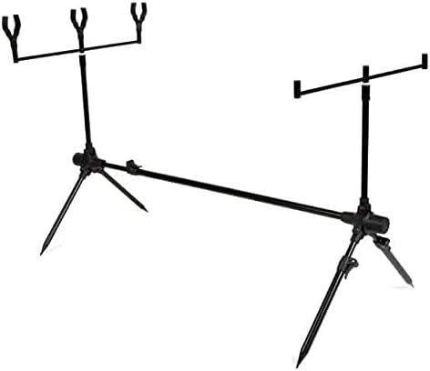 Carp Improve Set - Carp Rod Set Black - Ensemble Complet pour la pêche à la Carpe - Matériaux de Haute qualité - Détecteurs de morsures, émerillons, Rodpod, dosserets et étuis Inclus - Deluxe 3-Rod