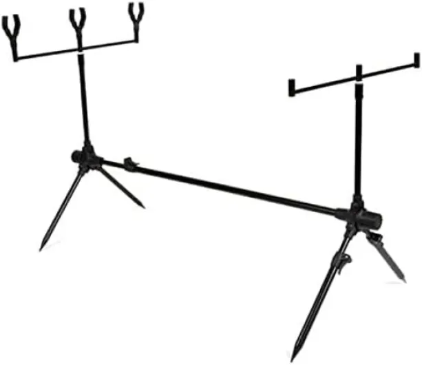 Carp Improve Set - Carp Rod Set Black - Ensemble Complet pour la pêche à la Carpe - Matériaux de Haute qualité - Détecteurs de morsures, émerillons, Rodpod, dosserets et étuis Inclus - Deluxe 3-Rod