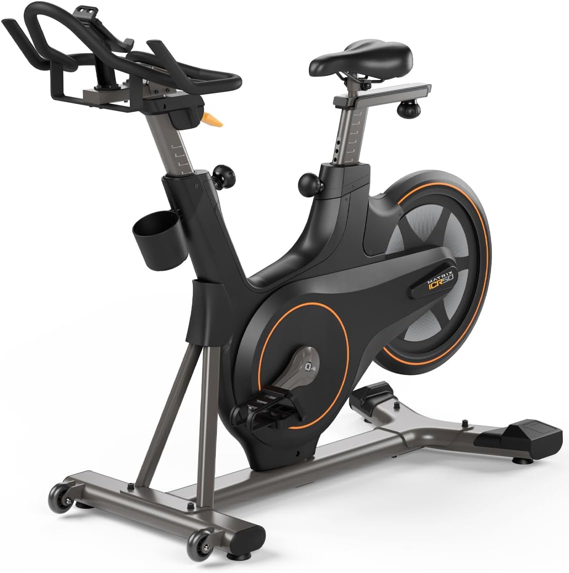 Vélo d’appartement Matrix Fitness ICR50 Limited Edition – Vélo Indoor Cycling Magnétique 11 Niveaux, Bluetooth FTMS, Volant Arrière Aluminium, Pédales SPD, Usage Appartement