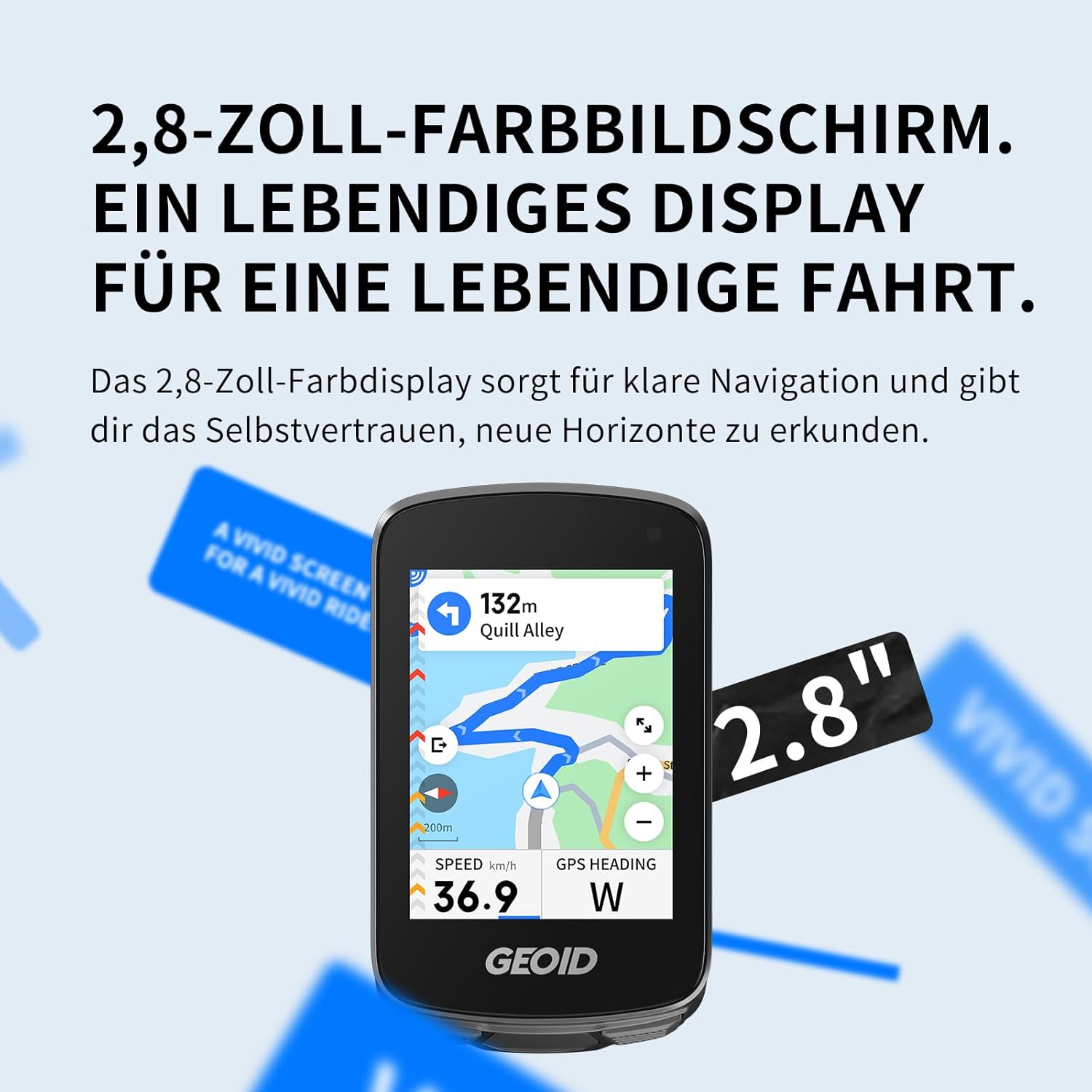Pack Compteur de vélo GEOID CC700 Pro + Supports CS600 + HS500 Combo CyclingGPS