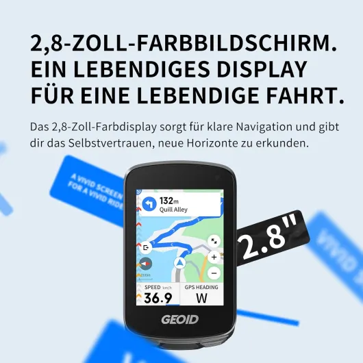 Pack Compteur de vélo GEOID CC700 Pro + Supports CS600 + HS500 Combo CyclingGPS