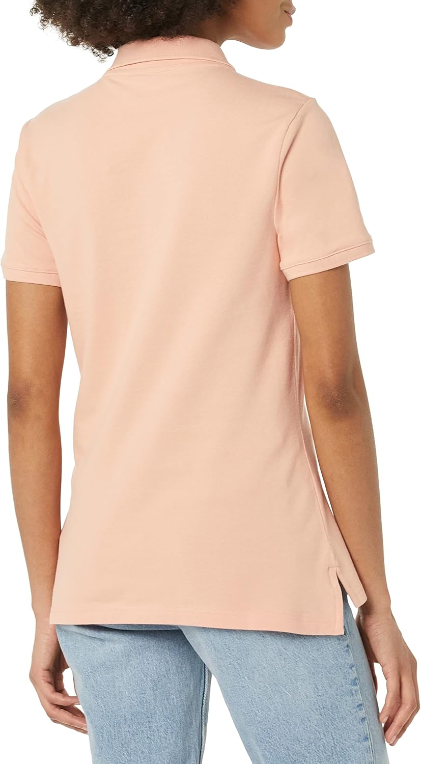 Femme Polo Manches Courtes (Grandes Tailles Disponibles) S Rose Corail