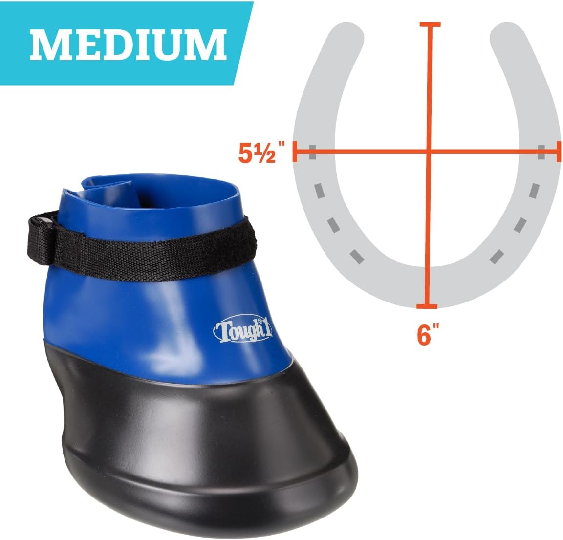 Tough 1 Bottes de Protection pour Sabots M bleu marine