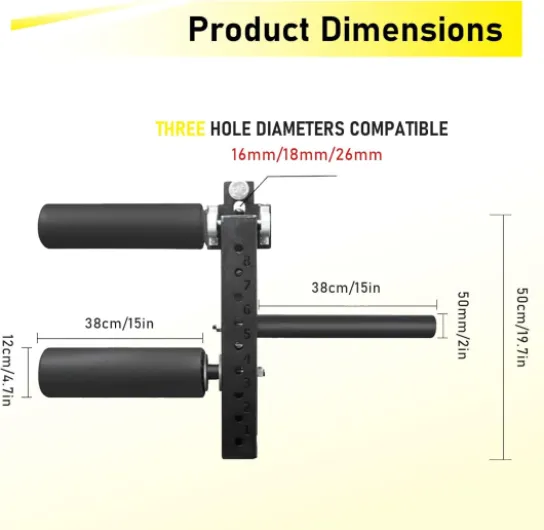 Extension de jambe pour support de squat, quadriceps et ischio-jambiers, équipement de musculation à domicile, noir 50mm Rouge