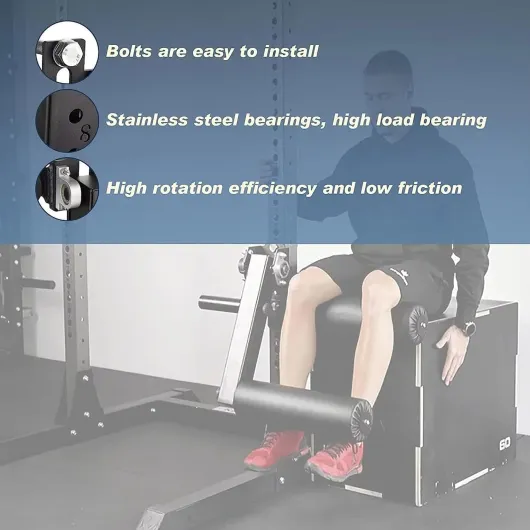 Machine d'extension et de curl des Jambes assises, Attaches pour Rack Leg Power Cage, fixation d'extension des jambes pour salle de gym à domicile, fixation pour équipement d'entraînement,16mm