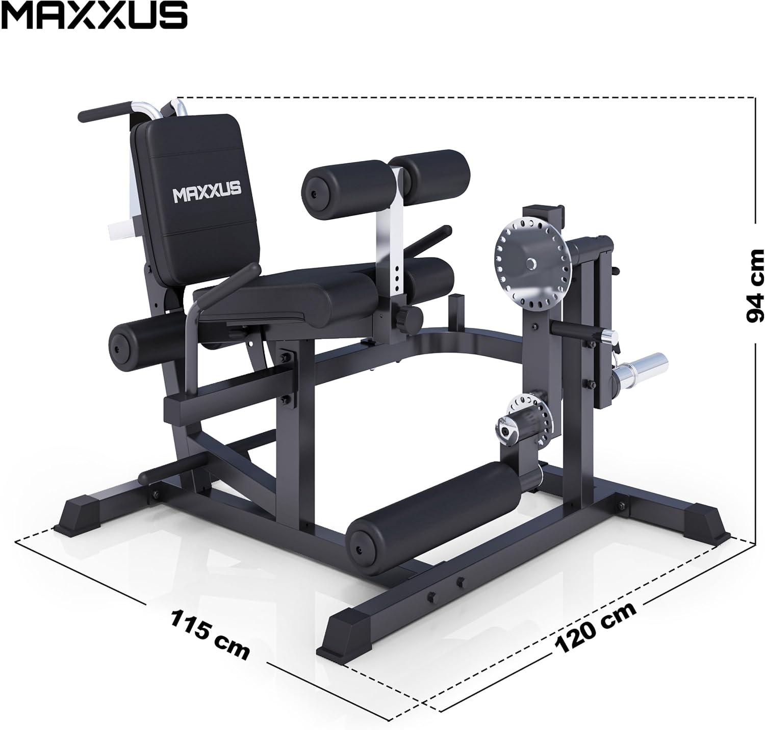 Machine Musculation Pro - Multifonction, Leg Curl, Developper Coucher, Positions Réglables, Pieds Antidérapants, Charge Max 100kg - Appareil Musculation, Fitness Materiel, Sport, Home Gym