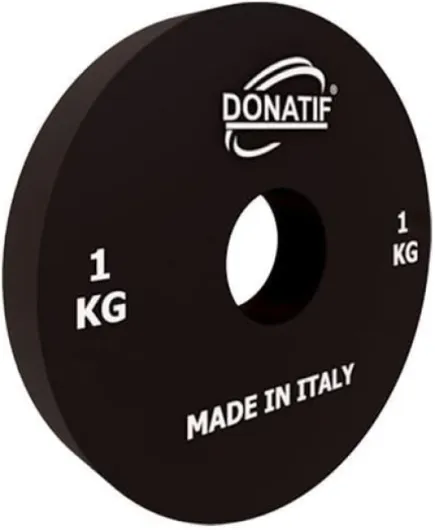 Microcharge disques de gym, disque microcharge haltère en acier, petite plaque poids haltère professionnel (Nero 1 Kg 28mm)