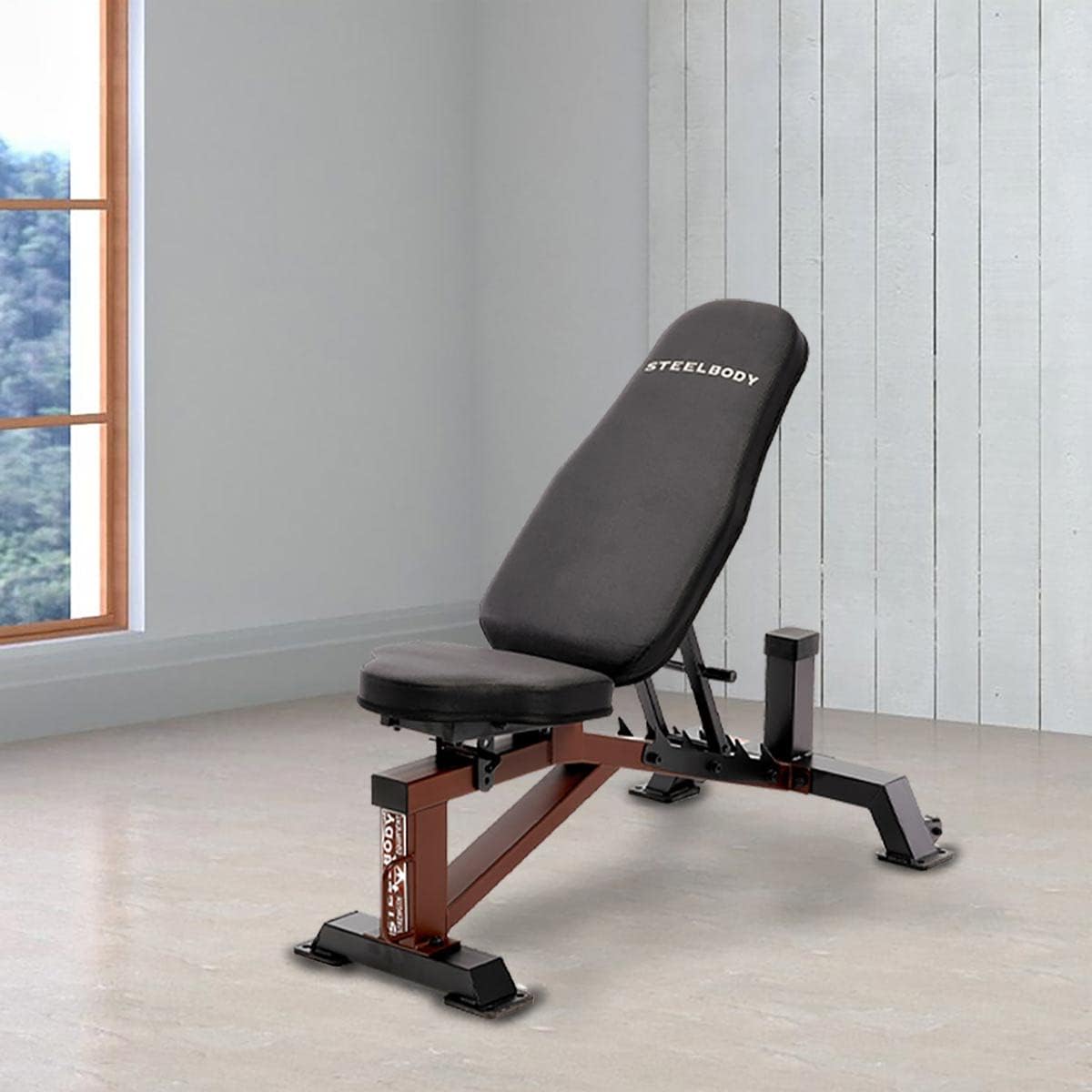 Stb-10105 Deluxe Adjustable Banc de Musculation Mixte, Noir, Taille Unique