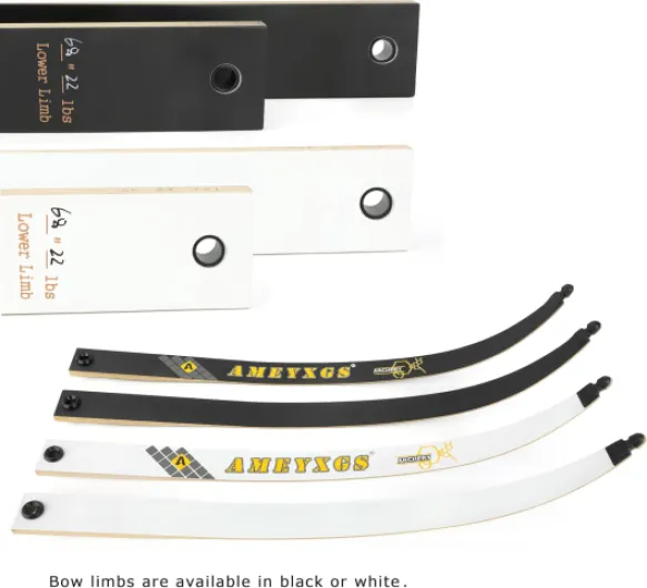 Tir à l'arc Arc Classique 66/68/70" Arc Classique de compétition pour débutants 14-40LBS Kit d'arc et de flèche de tir à l'arc Arc Long 1# 68"-24lbs kit noir