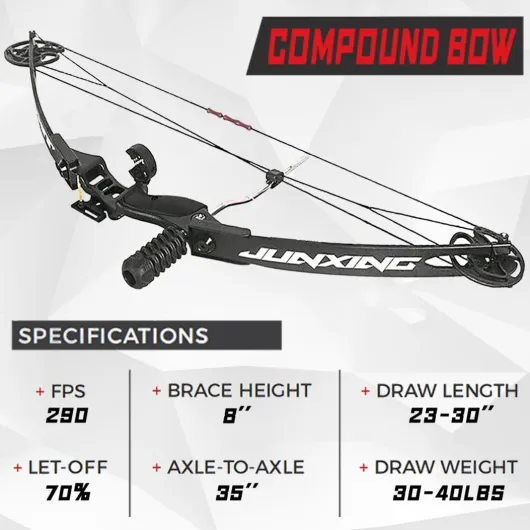Kit Arc à Poulies pour Débutants Adulte 30-40 lbs Tir à l'arc Set Arc Compound Arc composé de Chasse Débutants Professionnel Arcs Compound Set Arc de Chasse Archery Compound Bow Set 1