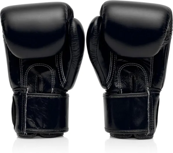 Fairtex BGV1 Gants d'entraînement de Boxe Muay Thai pour Hommes, Femmes, Enfants - Gants MMA pour Arts Martiaux- Qualité supérieure, léger et Absorbant Les Chocs 14 oz Noir