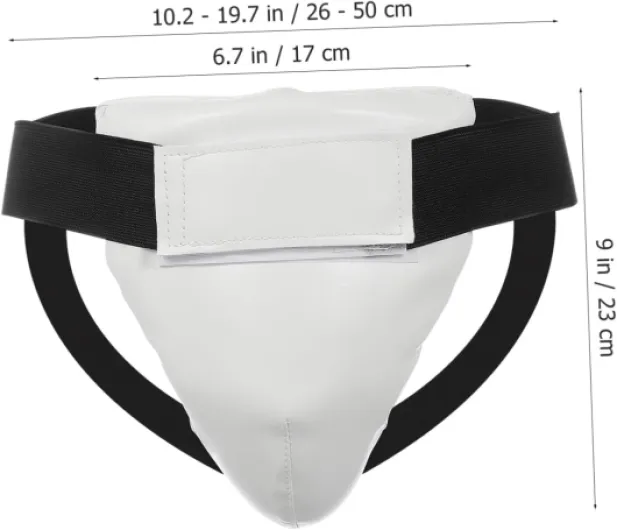 Protecteur Entrejambe Intégré Résistant pour Garçon Fille Protection Professionnelle Flexible PU et Abs pour Boxe Taekwondo et Arts Martiaux Portable et Confortable