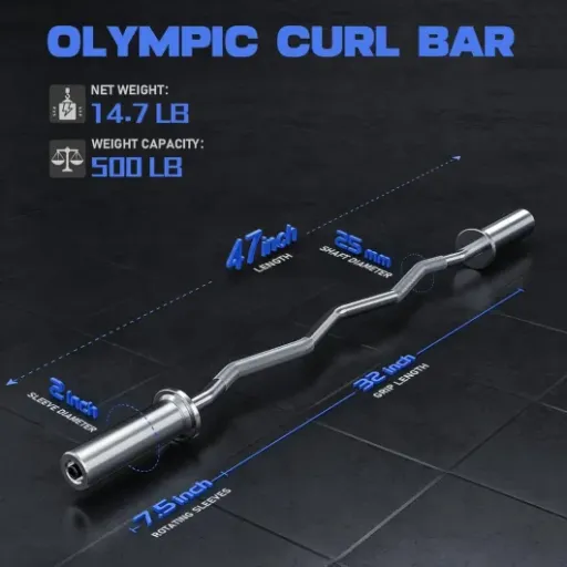 Test Olympic EZ Curl Barre 120 cm ExtreSpo : une barre correcte pour la maison, mais avec quelques zones floues