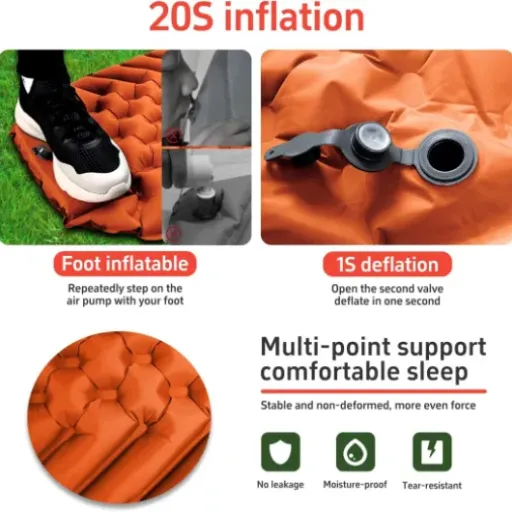 Test BUERTS Matelas de Camping Auto-gonflant : léger, pratique… mais pas pour tout le monde