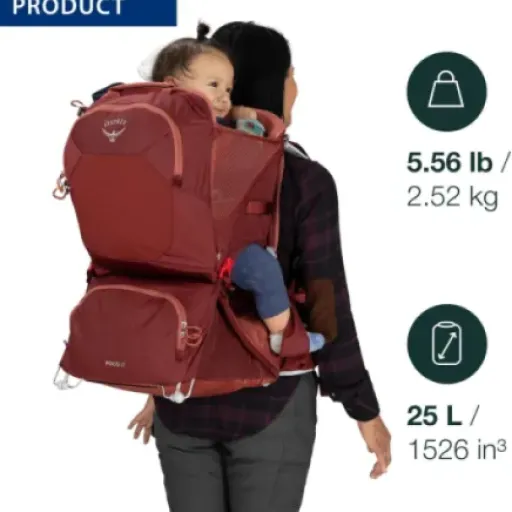 Test Osprey Poco LT Portebébés Black : le porte-bébé rando léger qui se plie (vraiment) bien