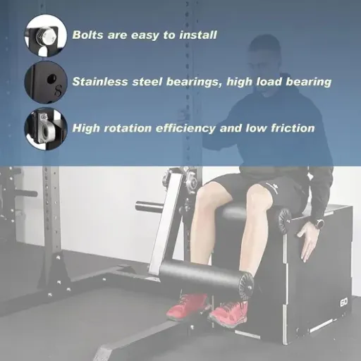 Test Machine d'extension et de curl des jambes pour rack : l’accessoire qui évite d’acheter une vraie machine