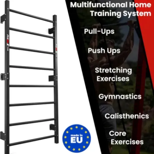 Test K-Sport Spalliera svedese 8 pioli : l’échelle de gym costaud pour la maison (mais pas parfaite)