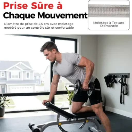 Test Sunny Health & Fitness STDBH-14 : la petite barre filetée simple qui fait le job à la maison