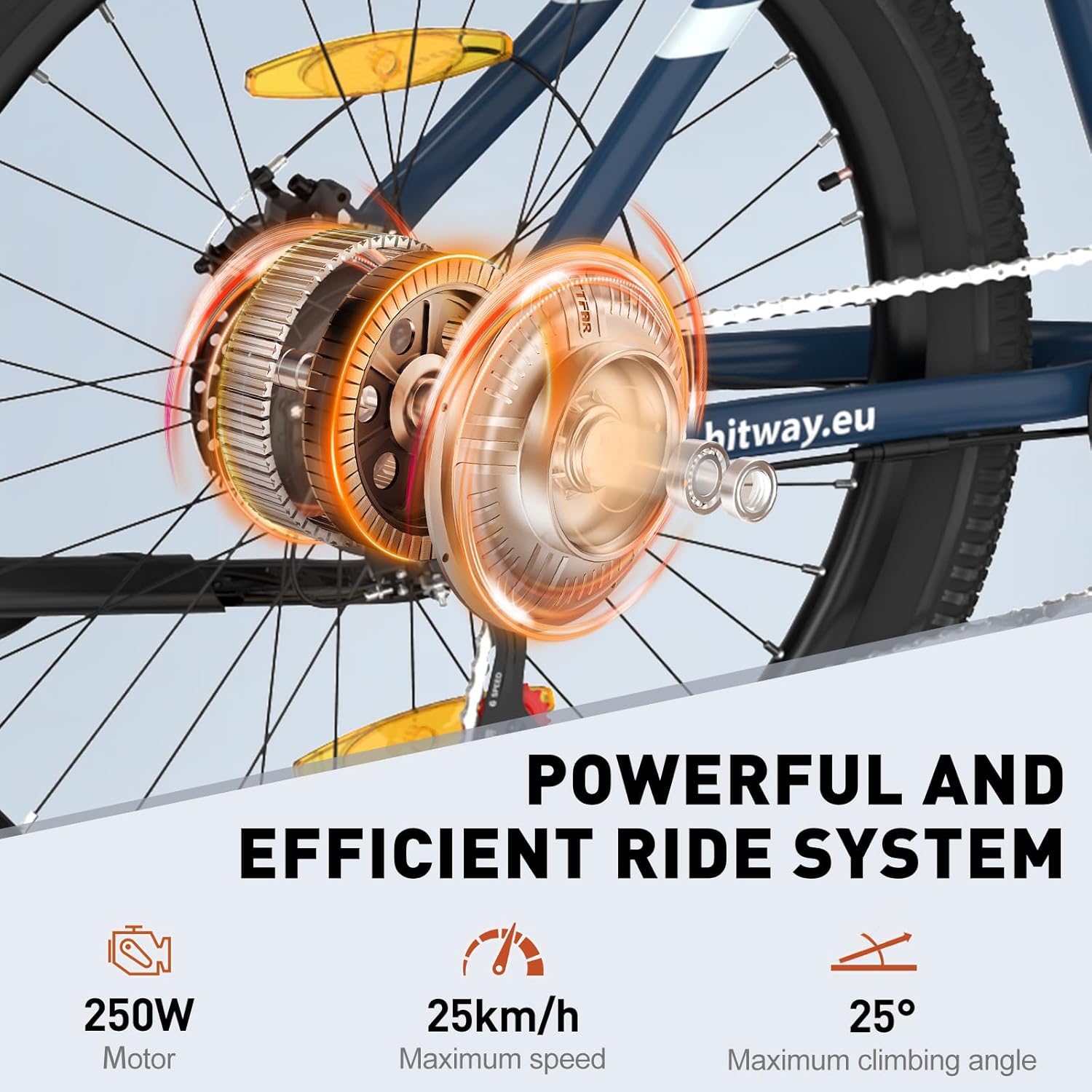 Vélo Électrique, VTT Électrique 27,5"/26" Pneu avec Batterie au Lithium Amovible 36V13Ah/48V15,6AH,Autonomie 60-100km,Ville E-Bike avec 7 Vitesses, 250W Moteur pour Adulte 27,5 Zoll 2.35 Pneu bleu