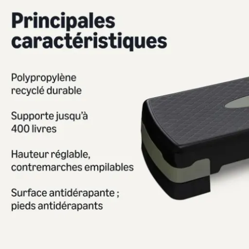 Test Amazon Basics Step Aérobique 68 cm : le step simple qui fait le job à la maison