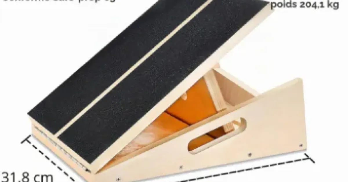 Test MUCITAGF Planche inclinée en bois : la planche de mollets qui fait le job sans fioritures
