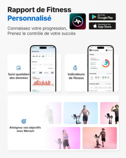 Vélo d'Appartement pour la Maison - Vélo de Fitness d'Intérieur Silencieux avec Résistance Réglable, Écran LCD, Siège Confortable, pour Entraînement Cardio, App Exclusive, Capacité Max 136KG Bleu - Magnétique